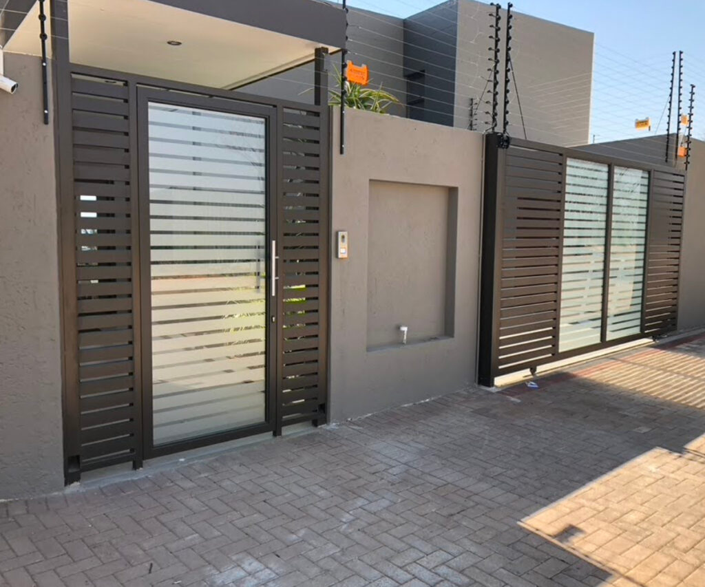 Modern aluminium installation