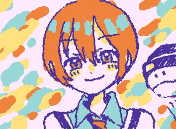 Wiggly Paint pixel art animation - moving character drawing
