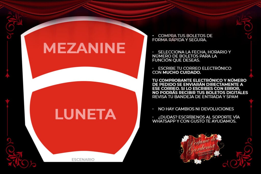 Mapa de asientos