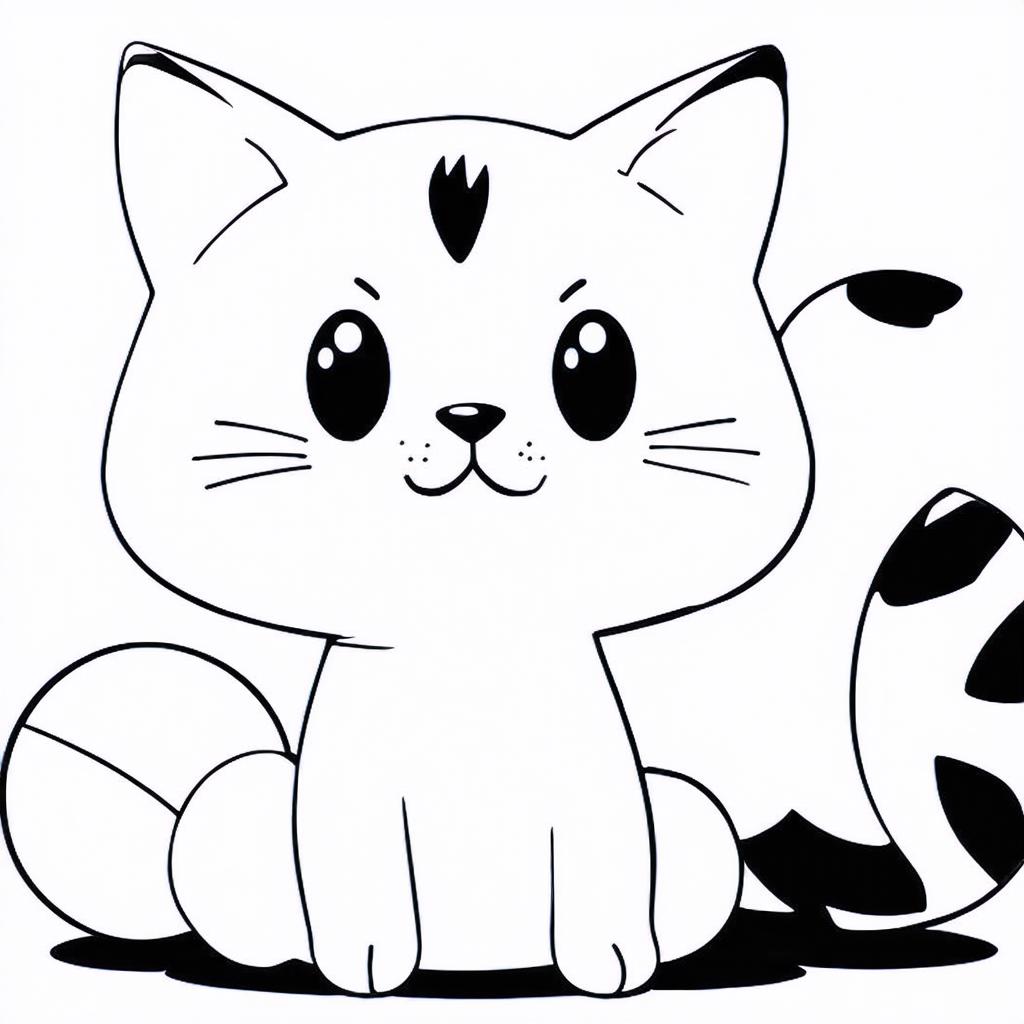 Coloring page generator example 2 - AI-created coloring page
