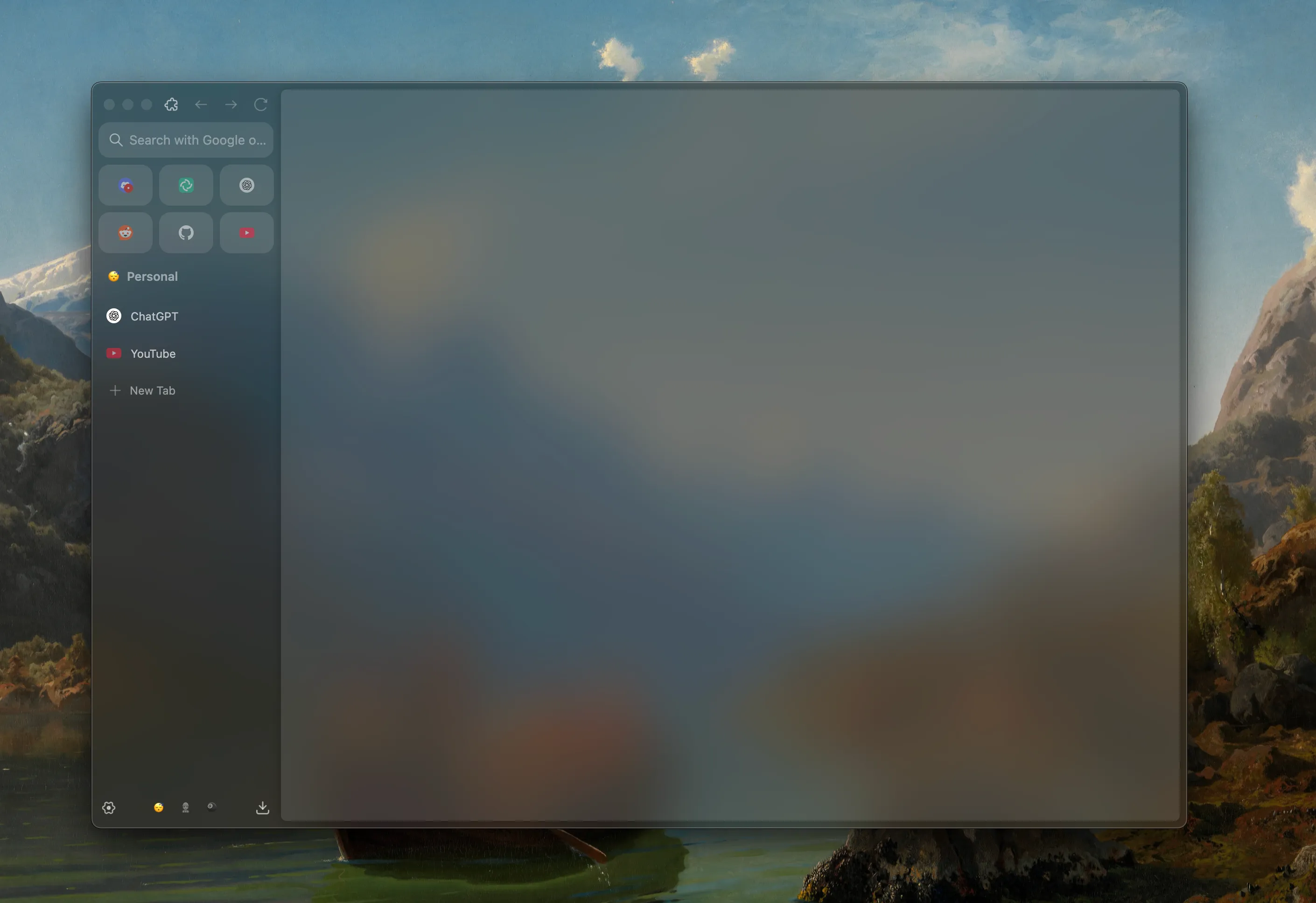 Zen Browser Interface