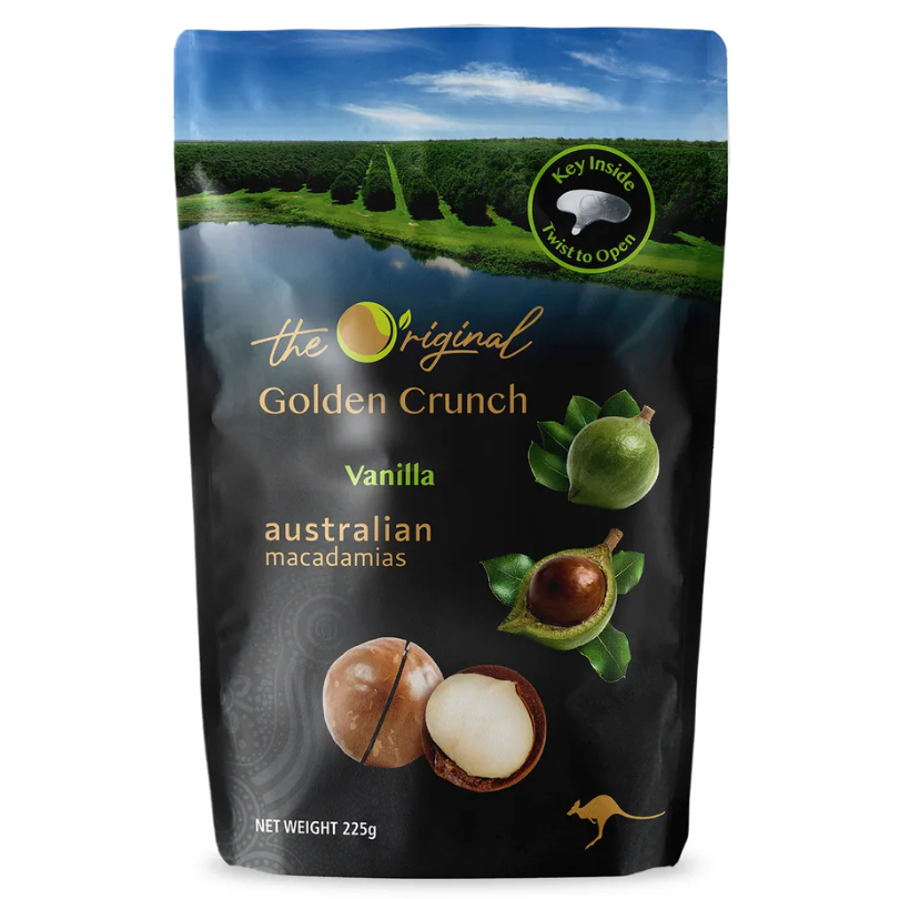 Macadamias 新版夏威夷坚果香草味（有壳） 225g