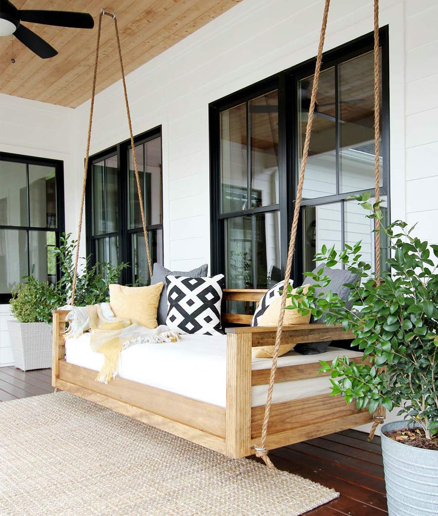 Modern Porch Swing Bed