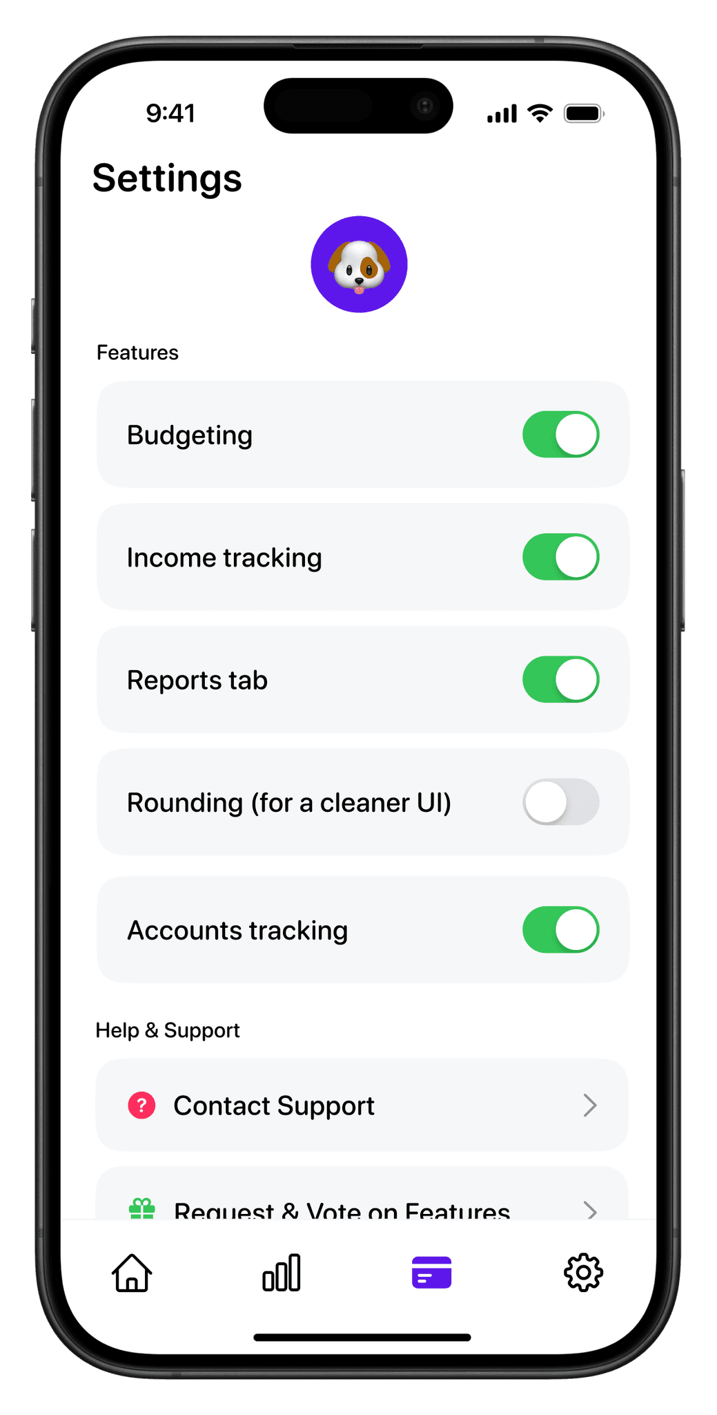 Income tracking