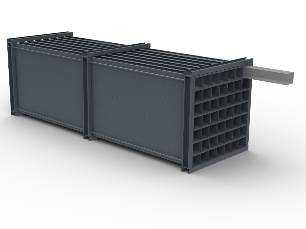 MODUL Wabenregal ausziehbar