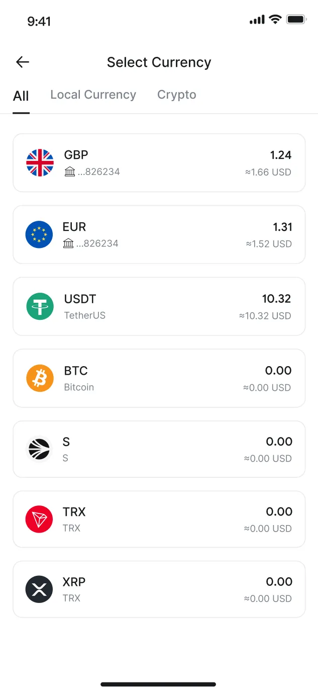 Multi-Currency Wallet
