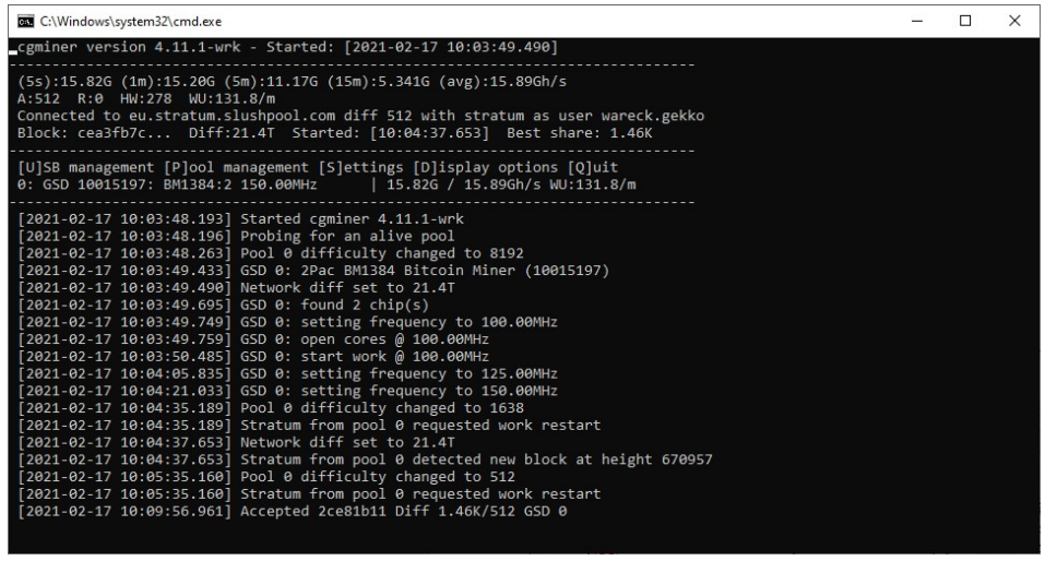 CGMiner GPU