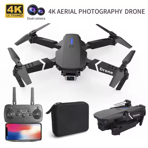 Professional Drone E88 4K HD Camera WiFi FPV Height Hold Foldable RC Drone