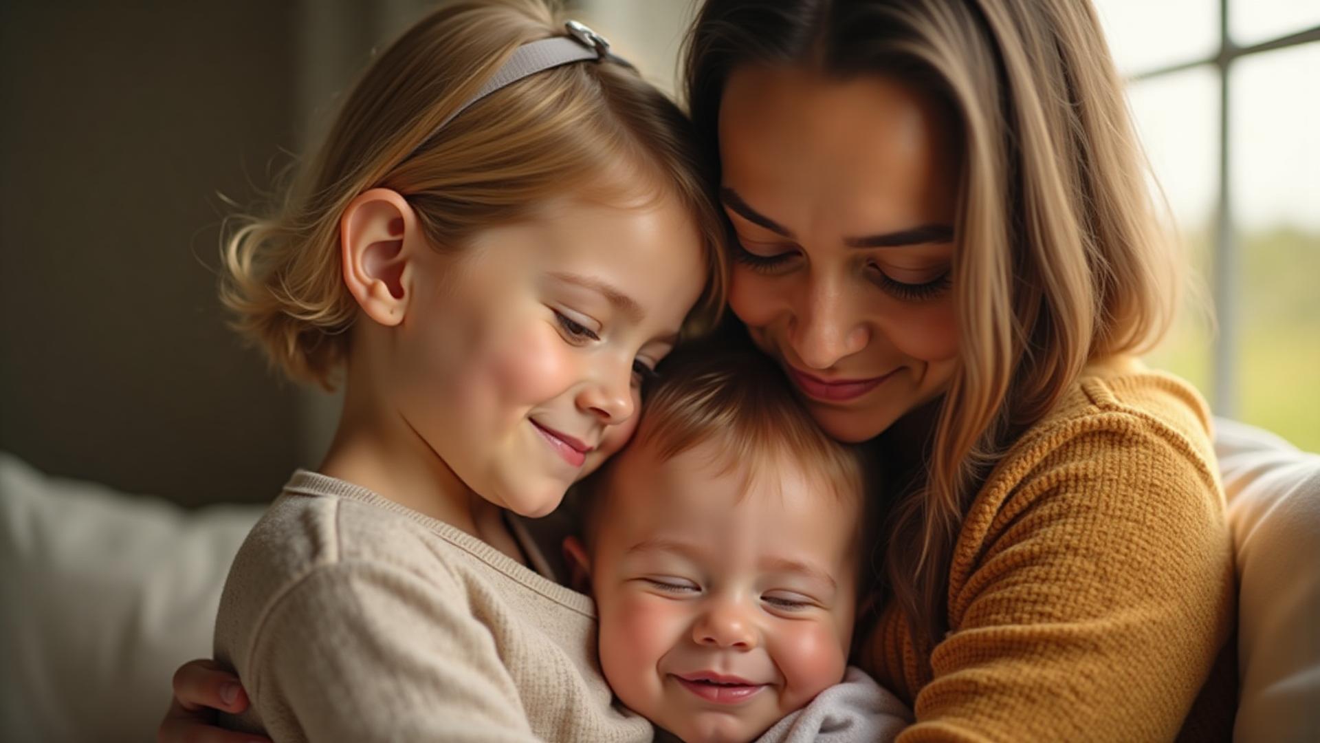 Madre e hijo conectando con amor
