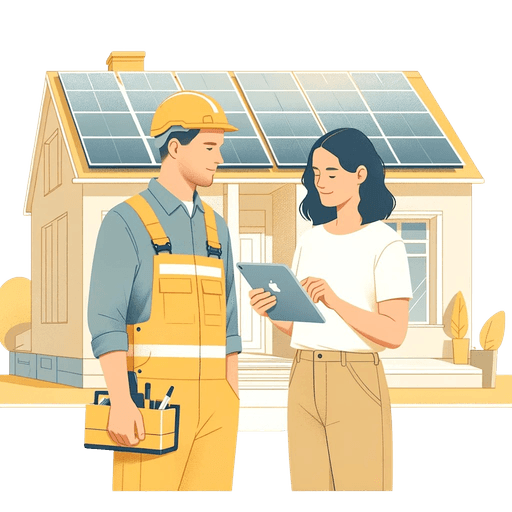 Solar Installation Illustration