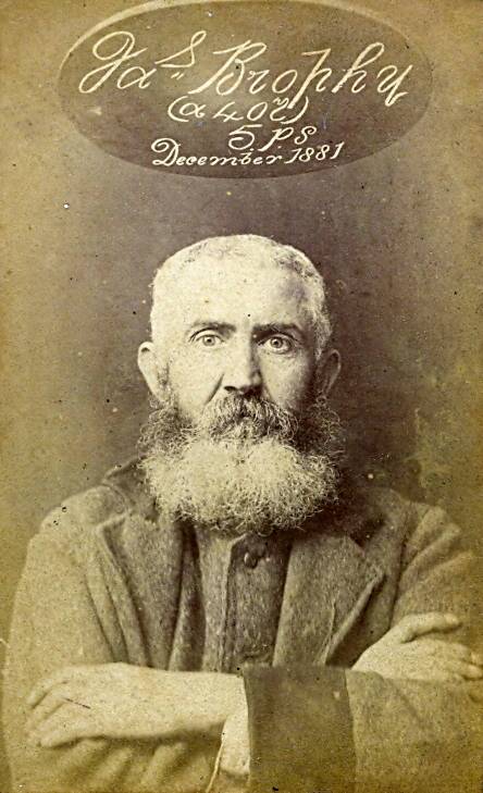 Mugshot of James Brophy. OPW.