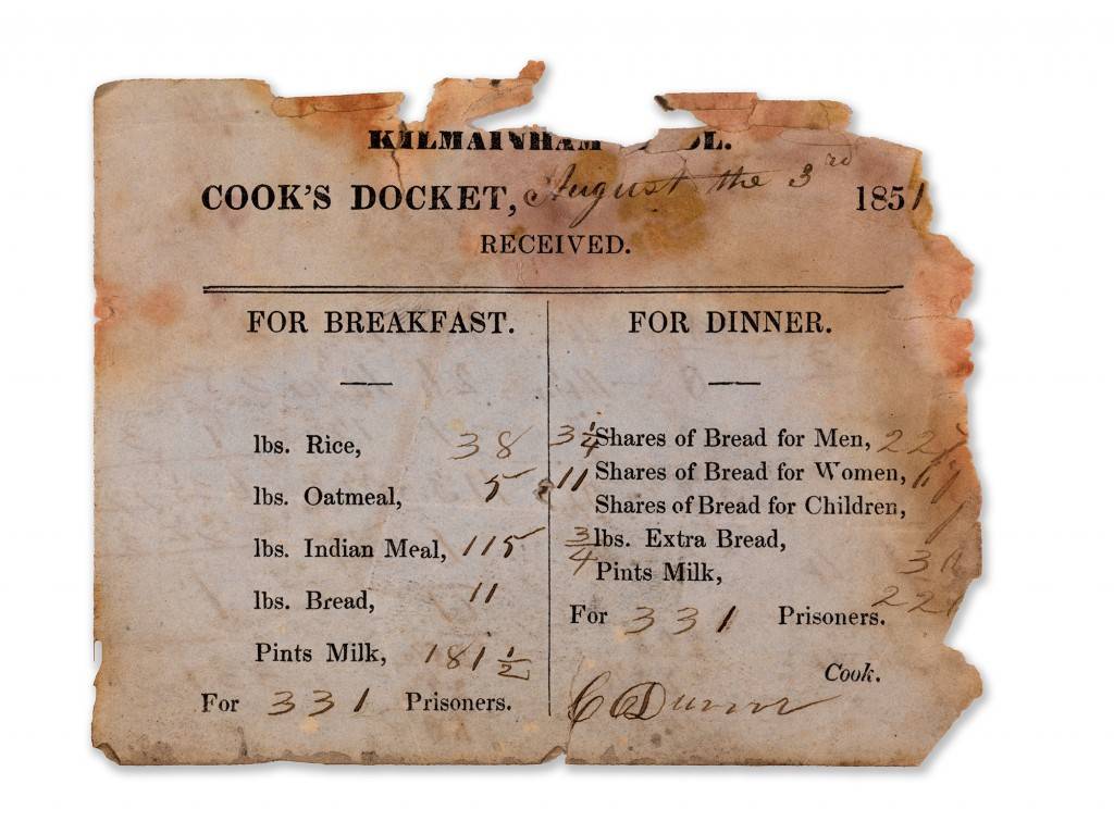 Food docket. 2016 © Photograph by Simon Hill (Courtesy of the OPW).