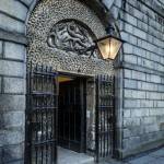 Façade of Kilmainham Gaol showing front door with hydra motif. Peter Moloney Photography.
