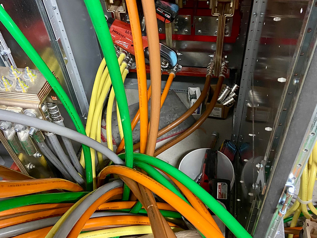 Colorful electrical wires