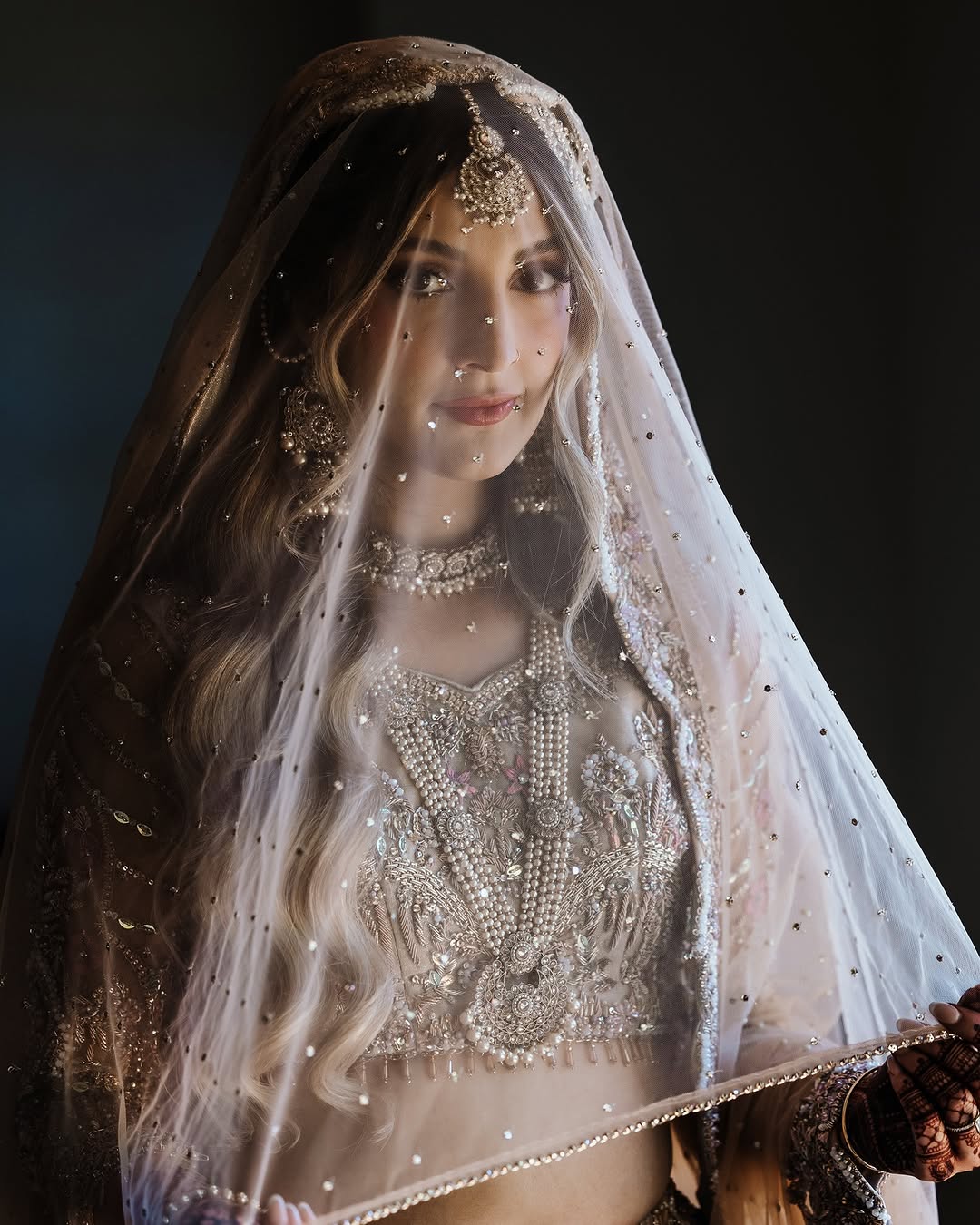 Traditional wedding ceremony in garden setting