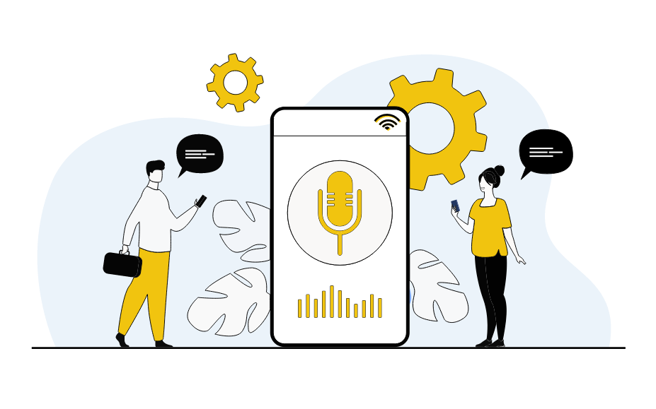 Voice search illustration