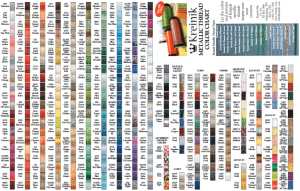 kreinik metallic thread color chart