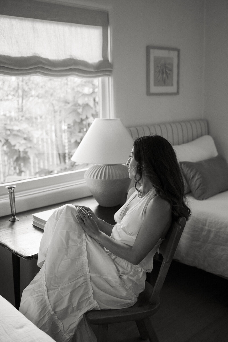 Portrait by the window